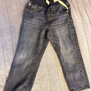 GAP Kids Dark Blue Slim Denim Pull On Jeans with Elastic Waistband
